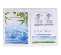 Exacompta 5381E Paquet de 10 Etuis de 2 volets format en polypro 29,7 x 21 cm Cristal G