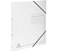 Exacompta 542556E Classeur à anneaux - A4, 2 anneaux, anneaux Ø 25 mm, élastique, blanc