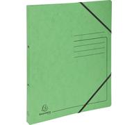 Exacompta 542563E Classeur à anneaux - A4, 2 anneaux, anneau Ø 25 mm, élastique, vert lime