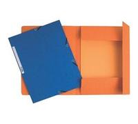 Exacompta - Réf. 55300E - Paquet de 10 chemises à élastiques - pochettes 3 rabats - en carte lustrée 355 g/m2 - dimensions 24 x 32 cm pour documents au format A4 - 5 couleurs assorties