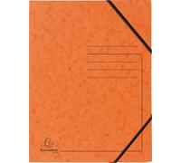 Exacompta 555414E Reliure à anneaux - A4, 355 g, élastique, orange