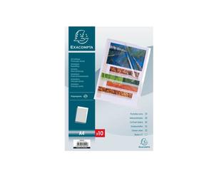 Exacompta 56634e Exactive Paquet De 10 Pochettes Perforées En Polypropylène Pour Exagraphic A4