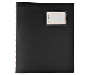 Exacompta 6 Protège-Documents Exactive à anneaux avec 30 pochettes A4 Noir