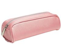 Exacompta - Réf. 52680E - Carton de 6 Trousses trapèze Perle en Simili Cuir Effet métallisé - lavables avec Un Chiffon Humide - doublées de Polyester - Couleurs : Bleu et Rose