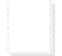 Exacompta 62413E 1000 Feuilles de Listing Autocopiantes Blanc 240 X 11Zoll 3Plis Bandes Caroll Detachables