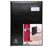 Exacompta 654465E Parapheur 16 compartiments couverture en PVC expansé Noir