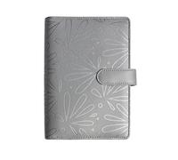 Exacompta - 740119E - Organiseur Exatime 17 light Floralie - 14 x 19 cm - Semainier Septembre 2024 à décembre 2025 - 16 mois - Coloris argent