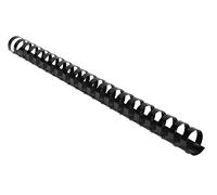 Exacompta Peignes plastiques 75601E – Boîte de 100, noir, 20 mm, 21×29,7 cm