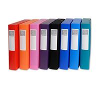 Exacompta 8 Boîtes de Classement en PP Opak A4 dos 6 cm Assorties