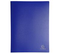 Exacompta 8820E Porte vues Opak en polypropylène mat et opaque avec pochettes intérieures lisse haute transparence 20 pochettes et 40 vues. Format A4. Couleur de couverture aléatoire