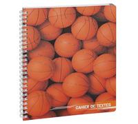 Exacompta 999184E - Cahier de textes à spirale Sports - 17 x 22 cm - Visuel Basket