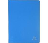Exacompta A4 Couverture Souple 60 Poches Présentation Livre Anti-reflets Bleu