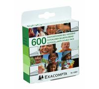 Exacompta – Accessoires – Boîte de 600 autocollants double-face pour photos