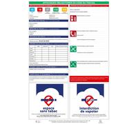 EXACOMPTA Affichages obligatoires code du travail 40x60 cm - Blanc