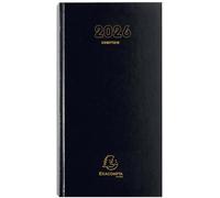 EXACOMPTA Agenda de bureau comptoir euros-cents 1 jour 270x150 mm Noir