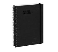 Exacompta - Agenda journalier Age Bag 15x21cm - Août 2026 à juil 2027 Noir