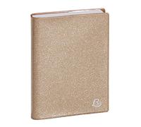 Exacompta 1845013E - Agenda journalier Forum Eden - 12 x 17 cm - Août 2025 à juillet 2026 - Coloris or doux