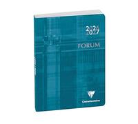 Exacompta – Agenda journalier Forum Métric 184073E – 12x17 cm – Août 2025–juil. 2026 – Bleu canard