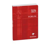 Exacompta Agenda journalier Métric 12x17cm - Août 2026 à juil 2027 Rouge