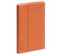 Exacompta Agenda semainier Espace 17S Kaa 9x17,5cm Janv à déc 2027 Orange | La Semaine sur 2 pages, RDV par heure, Tranche naturelle, Spirale, Papier Ivoire Clairefontaine, Répertoire