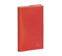 Exacompta - Agenda semainier Vérone 9x16cm -Sept 2026 à déc 2027 Coquelicot | La semaine sur 2 pages, Spirale, Couverture amovible, Papier ivoire Clairefontaine, Répertoire, Fabriqué en France