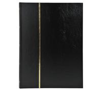 Exacompta Album pour timbres 22,5 x 16,5 Simili cuir Noir 32 p
