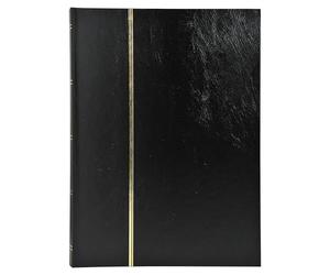 Exacompta Album de Timbres Classique Simili-Cuir Noir 64 Pages 22,5x30,5 cm