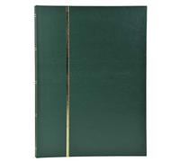 Exacompta Album timbres classique 26155E — 48 pages noires, 9 bandes acétate, simili-cuir vert