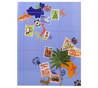 Exacompta Album de timbres GLOBE-TROTTER – 16 pages noires – 9 bandes acétate