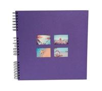 Exacompta - Album Photo Ã Spirales Milano 60 Pages Noires - Format 32 X 32 Cm - Violet - Violet