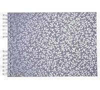 Exacompta – Album photo à spirales Authentik – 150 photos – 50 pages blanches – 32x22cm – bleu gris