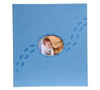 Album photos livre 60 pages blanches Piloo - 29x32 cm - Bleu