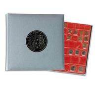 Exacompta Album Pièces De Monnaie (Cap.= 215). 5 Feuillesx43 Cases+5 Intercalaires. 25x25cm. Gris Métal