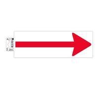 Exacompta Bande adhésive Réf. 67116E Flèche rouge sur blanc – PVC antidérapant résistant UV 30×10 cm
