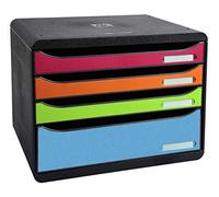Exacompta Big Box plus horizon Caisson 4 tiroirs arlequin
