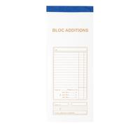 EXACOMPTA Bloc Addition 50 feuillets autocopiants numérotés en dupli - Format 9,1x22,5 cm