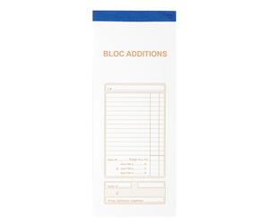 EXACOMPTA Bloc Addition 50 feuillets autocopiants numérotés en dupli - Format 9,1x22,5 cm