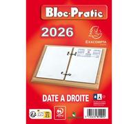 Exacompta Bloc de bureau Bloc-Pratic, 2027, date à gauche
