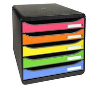Exacompta Module De Classement Big Box Plus 5 Tiroirs Punchy Arlequin