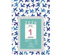 Exacompta - Bloc éphéméride neutre 9,2x13,3cm sur plaque papier - 2026