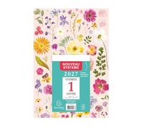 Exacompta Bloc éphéméride neutre Marettes 9,8x13,4cm sur plaque - 2027