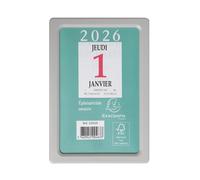 EXACOMPTA Bloc éphéméride neutre sans support 6,5 x 9,7 cm - 2026 - Vert