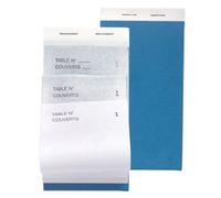 Exacompta Bloc Maître d'Hôtel, 50 feuillets autocopiants numérotés, triples exemplaires, 15 x 8 cm