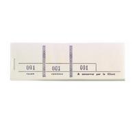 EXACOMPTA Bloc passe-partout 100 feuillets numérotés de 3 volets - Format 4,8x15 cm - Blanc