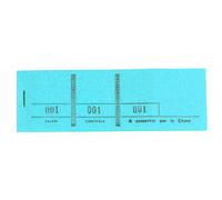 EXACOMPTA Bloc passe-partout 100 feuillets numérotés de 3 volets - Format 4,8x15 cm - Bleu