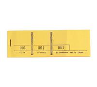 EXACOMPTA Bloc passe-partout 100 feuillets numérotés de 3 volets - Format 4,8x15 cm - Jaune