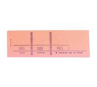 EXACOMPTA Bloc passe-partout 100 feuillets numérotés de 3 volets - Format 4,8x15 cm - Rose