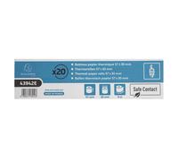 EXACOMPTA Bobine pour tickets de carte bancaire 57x30mm - 9m - 1 pli thermique 52g/m2 - Safe Contact. - Blanc