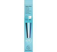 EXACOMPTA Boite 25 reliures spirales plastique 10mm - Blanc