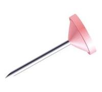 Exacompta - Boîte de 100 épingles à tête plate 5mm Rose G